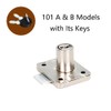 SEIWEI Cabinet Locks with Key 101 A Door Locks Cabinet