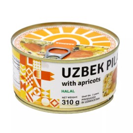 Arashan Pilaf with Dried Apricot, 11,46 Oz, Quick Easy Dinner, Canned Rice Meal