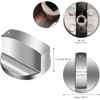 Rotary Knob Cooker 6mm Gas Stove Knobs Metal Universal Oven