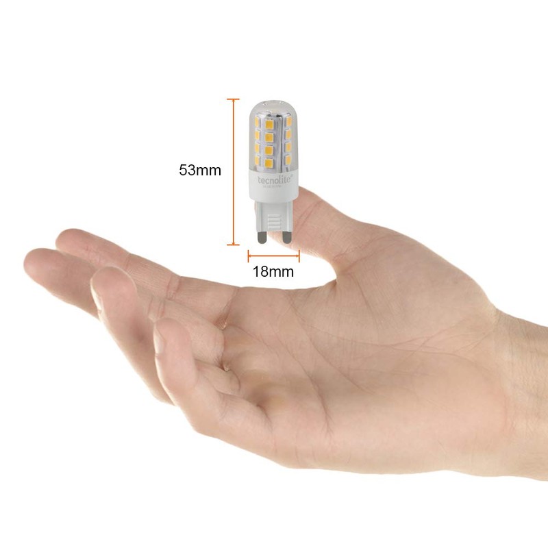 Tecnolite - Foco JCD LED Ampolleta 3 W, Luz Suave