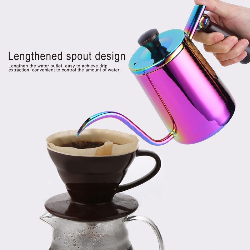 700ml Coffee Kettle 304 Stainless Steel Gooseneck Spout Coffee Drip