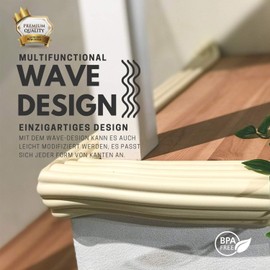 Innobeta Edge Protection & Corner Saver, Extra Long, Extra Thick to Absorb Cuff Tape – 15 Foot Kantenschon Pads + 8 Corner Protectors + 30 Foot Tape (Two Drawer Lock Free)