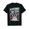 Peppermint Pop Crew Candy Cane Christmas Party Matching Cute T-Shirt