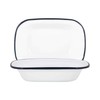 Argon Tableware White Enamel Pie Dishes - Metal Outdoor Camping