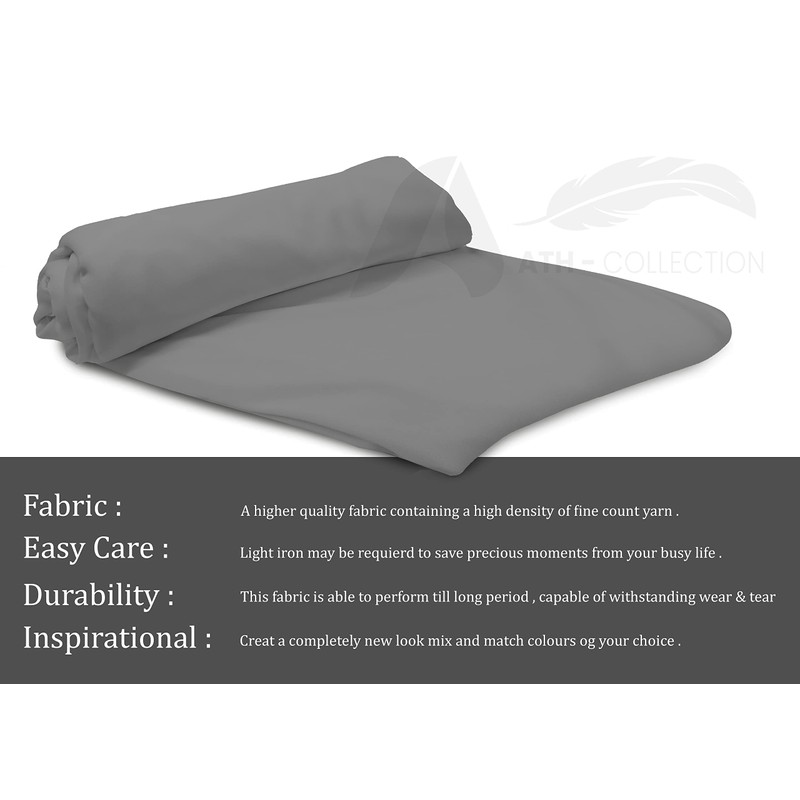 A ATH COLLECTION 300 Thread Count Egyptian Cotton Fitted Sheet