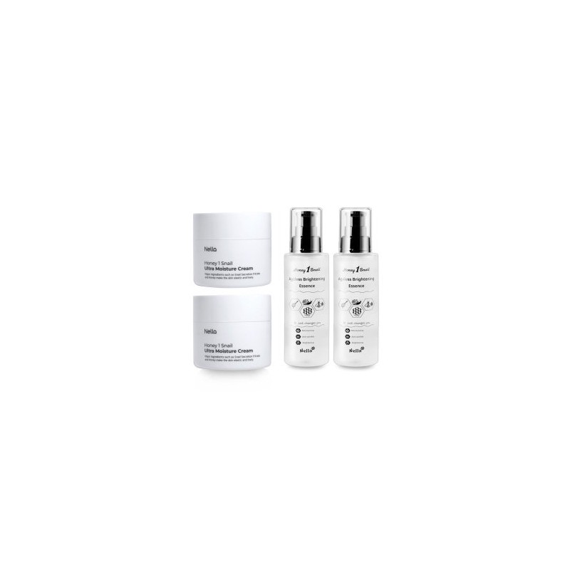 Honey One Snail Snail Cream x 2 + Essence x