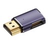 cablecc HDMI Male to HDMI 2.1 Female Flat Right Angled