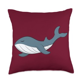 Kaisi Drawing,snooze,snooze,dream Sleep,dream Pajamas, Snooze Light Child, Blue Whale, Sleep Throw Pillow, 18x18, Multicolor