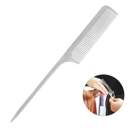 Healeved Titanium Steel Barber Comb Professional Static Hair Cutting Tool Durable Comb for Thick Curly Straight Hair for Salon and Home Use