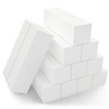 Bloque de uñas de color blanco, paquete de 12 unidades