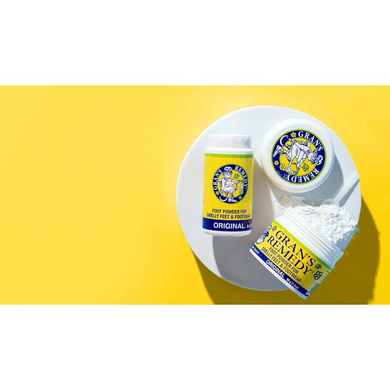 Gran's Remedy Shoe Deodorizer and Foot Powder for Smelly Feet