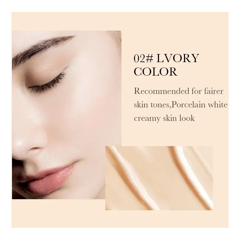 Hydrating Liquid Foundation - Smooth, Lightweight, Pore Concealing, Long-Lasting, Non-Caking,