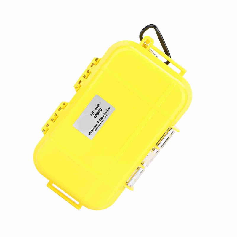 Outdoor Survival Shockproof Waterproof Storage Case Airtight Carry Box Container(Yellow)