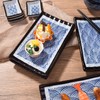 Cerficer Japanese 8 Inch Sushi Plates Blue Wave Cracker Tray