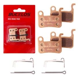 BUCKLOS Bike Disc Brake Pads - Bicycle Disk Brake Pads for Zoom/Shimano Deore XT XTR LX SLX Hone Alfine Saint for Ebike/Mountain Bike/Electric Bike/Road/Scooter(Sintered)