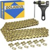 GOLKNHA 415H-110L Gold Chain with Connector Link for 49cc 60cc