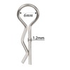8Pack ShareGoo Metal Clip R Pin Rod with Steel Anti-Lost