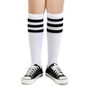 Henwarry Boys Girls Knee High Tube Socks Classical Stripes Cotton