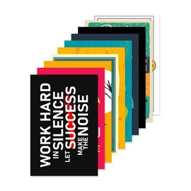 PAPER PLANE DESIGN Quote and Motivational Poster Set of 10 (Multicolour, Large, 45 x 30 cm)