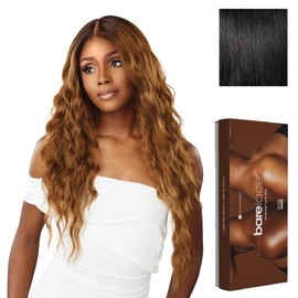 Sensationnel Bare Lace 13X6 Wigs - Unit 17 Lacefrontal Glueless Synthetic 180 Degree Preplucked Hairline (1 JETBLACK)