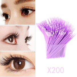 Microbrush Eyelash Extension Cleaning Sticks Permanent Make Up Tattoo 1.5 mm Purple Pack of 100
