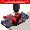 Metal Concealed Hinge Jig with Woodworking Tools,35mm Concealed Door Hinge