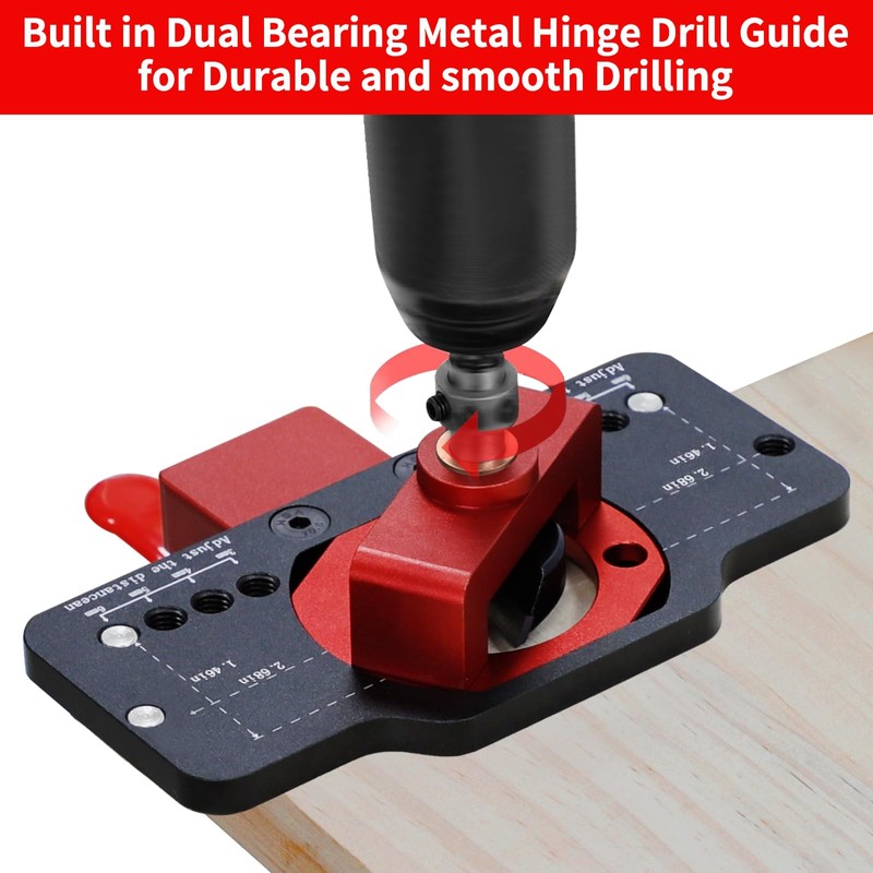 Metal Concealed Hinge Jig with Woodworking Tools,35mm Concealed Door Hinge