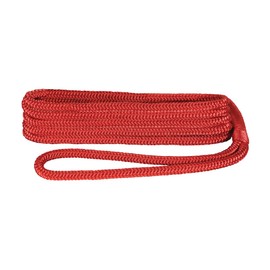 Extreme Max 3006.3008 BoatTector Double Braid Nylon Dock Line Value 4-Pack - 3/8" x 15', Red