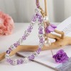 Sluswallow Purple Crystal Bling Lanyard,Mobile Phone Lanyard Short Hand Strap