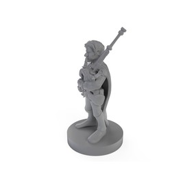Gnome Male Bard With Bagpipes Tabletop DND Gaming Miniature