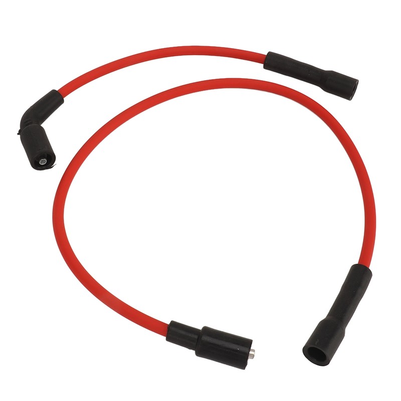 2 Pcs 8mm Spark Plug Wire Set Rubber Sparking Plug