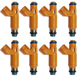 Gxcdizx 8Pcs New Fuel Injectors for 2006-2009 Range Rover Sport 4.4L V8, 2W93-AA, Metal & Plastic, Electromechanical, Automotive Fuel Injectors, Silver