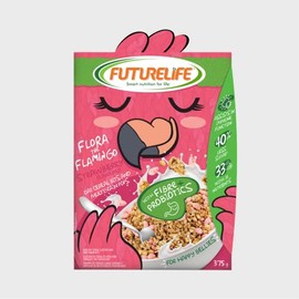 FUTURELIFE Oat Cereal Bits & Multigrain Pops | Kids Cereal | 375g/13.2oz | 33 Nutrients | Assist with Immune Function | High In Fiber | Added Probiotics | 3.4g Protein | Strawberry | 4 Pack |