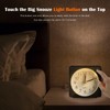 JOPHEK Mini Alarm Clock, Analogue Travel Alarm Clock with Snooze
