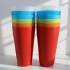 AOYITE Large Plastic Cups Reusable - 32 oz Water Tumblers