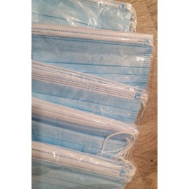 DSBJ 3 Ply Procedural Disposable Face Mask 10x10 Packs (Non-Medical Use) 100 PCS