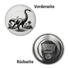 Brachiosaurus Magnet with Bottle Opener Round Dinosaur Magnet with Bottle
