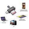 NDOOL Lector de Tarjeta USB 2.0, Micro USB, 2 en