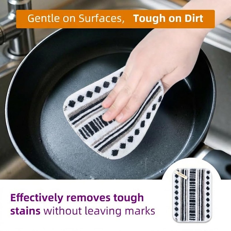 GEN II Dish Washing Scrubbers (5-Pack), Made in Green Kitchen
