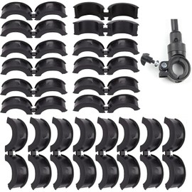 JINJUMEI 20 pieces bicycle handlebar rubber seal, rubber seal for bicycle handlebars 31.8 to 25.4/22.2, anti-vibration and non-slip durable rubber gasket for mountain phone holder conversion seal