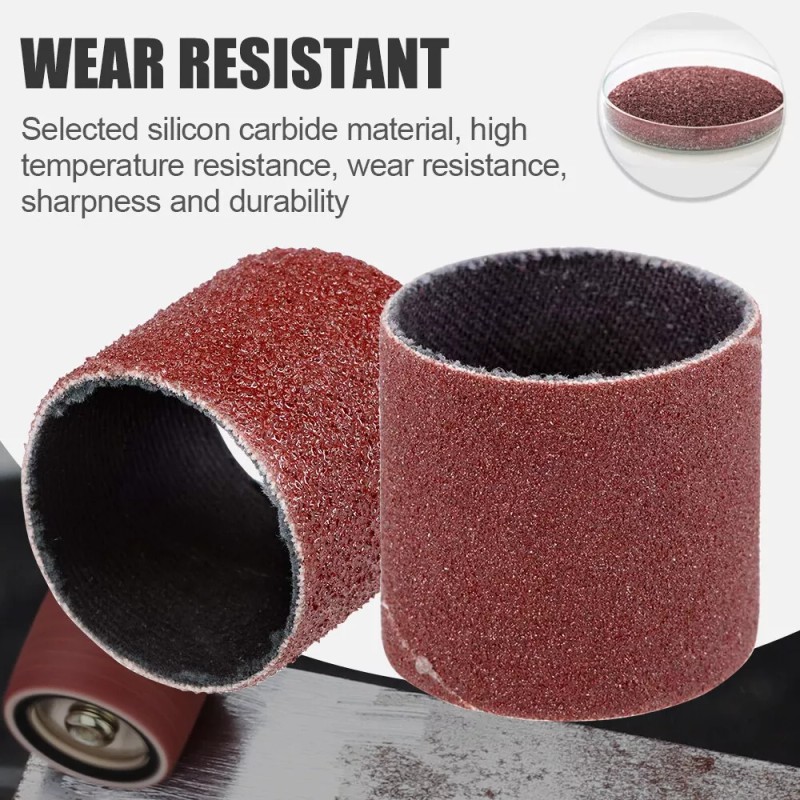 XCAN 252Pcs Sanding Drum Kit Nail Drill Bits w/Box 80Grit