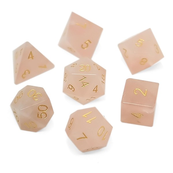 Pure Natural Gemstone Crystal Dice, Made of High-Tech Natural Stone.