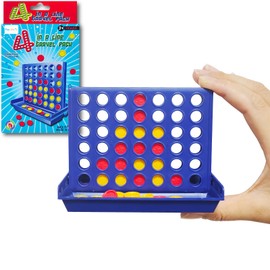 Pup Go Mini Pocket Sized 4-in-a-Row Board Game for Kids - Perfect Travel Sized Classic Game for Planes and Cars, Fun and Engaging Match Four Game for Children Ages 3 to 8 Years Old (Mini)