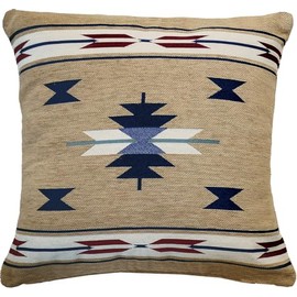 Kijapan 170082 Karran Decorative Cushion Cover, Chenille, Jaguar Fabric, 17.7 x 17.7 inches (45 x 45 cm), Native BE