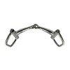 Equine Smile ES0106 D-Ring D-Button Bit Simple Broken Stainless Steel