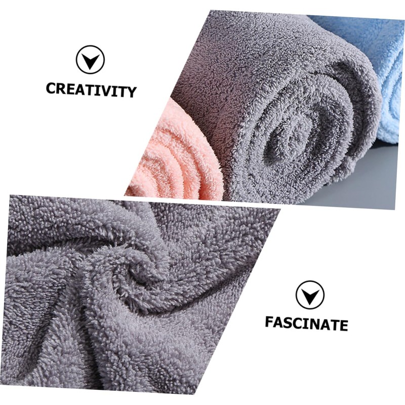 Baluue Hair Bonnets 2pcs Absorbent Hair Drying Cap Soft Microfibre