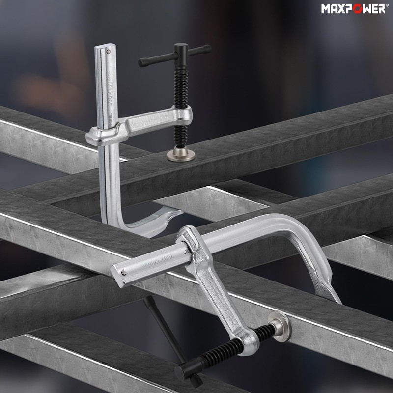 MAXPOWER Thick F Clamp, Max Jaw Opening 8 inch (200