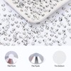 Meibite Silver Flatback Rhinestones, Glass Rhinestones for Nail Art and