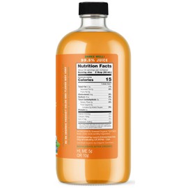 Lucy’s Family Owned - FIJI TURMERIC Organic NonGMO 99% Pure Turmeric Juice, 34 oz. Glass Bottle (Made From Fresh Pressed)