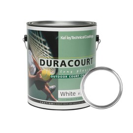 Kelley Technical Coatings Duracourt - White - 1 Gallon - Outdoor court coating for tennis, pickleball, basketball and volleyball courts.